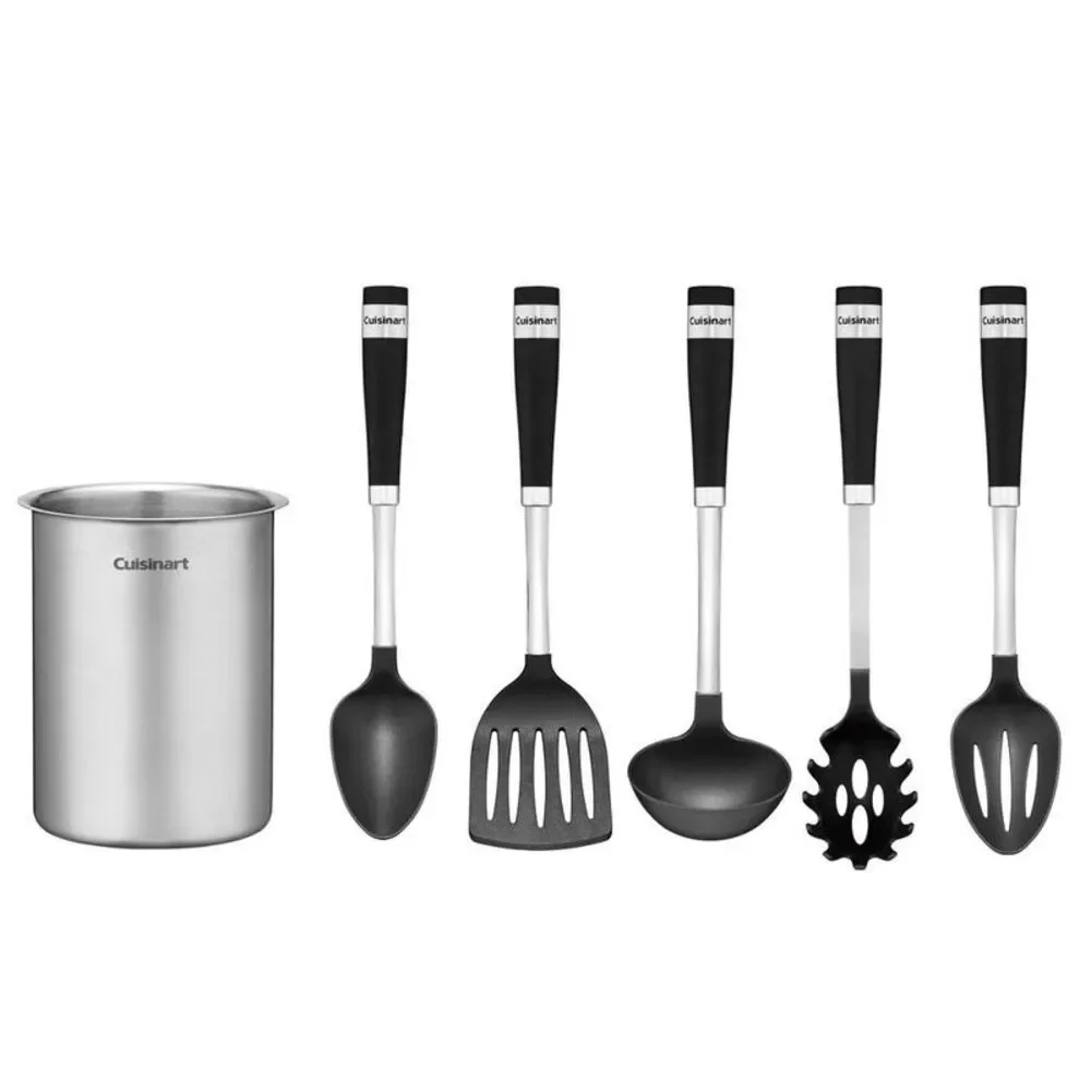 6pc Stainless Steel Kitchen Utensil Set - Crock & Barrel Handle